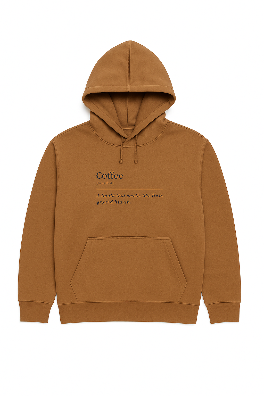 Coffee Regular Fit Pullover Hoodie