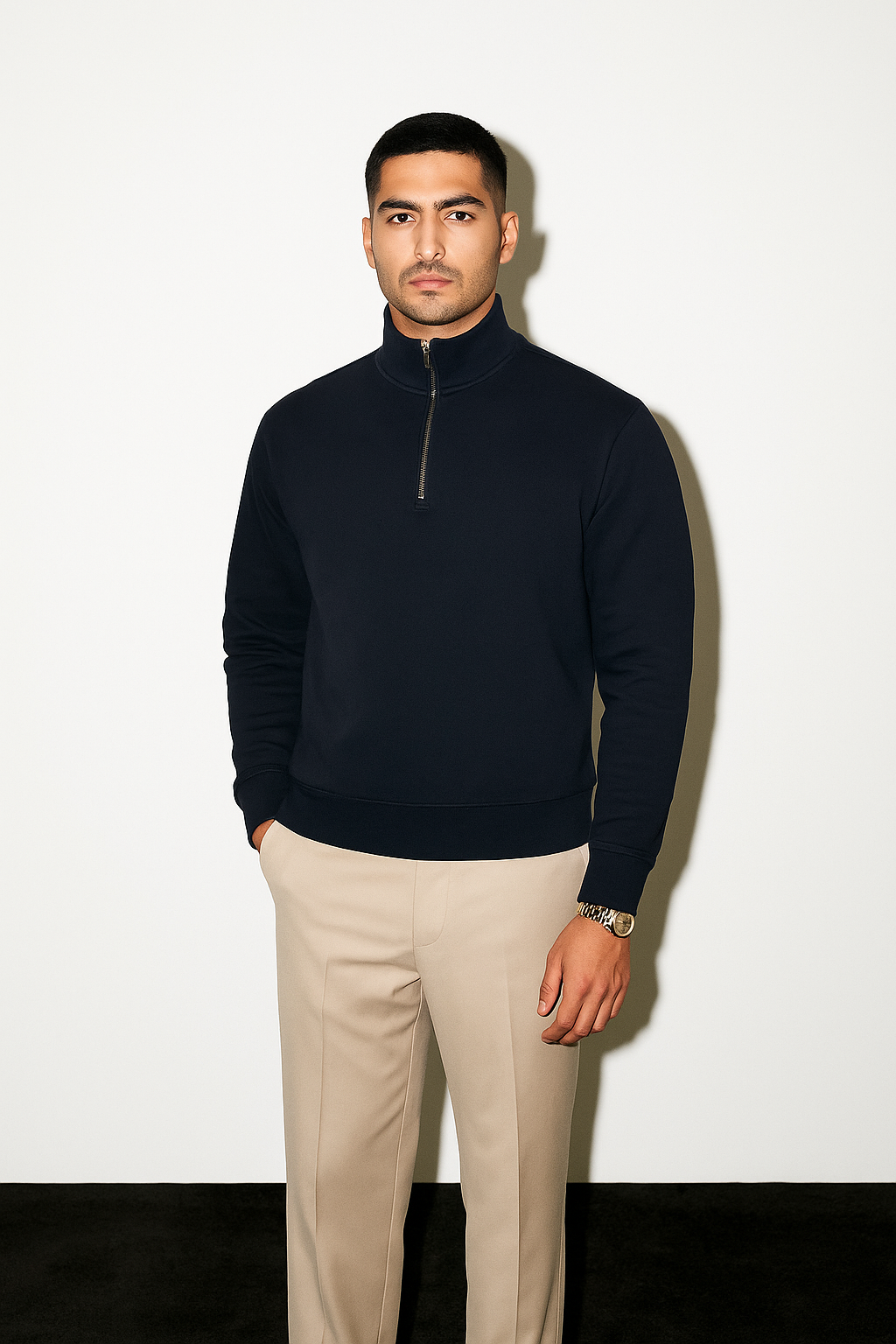 Quarter Zip Regular Fit Sweatshirt