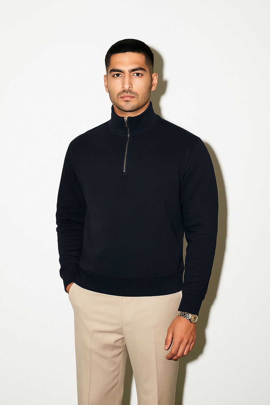 Quarter Zip Regular Fit Sweatshirt