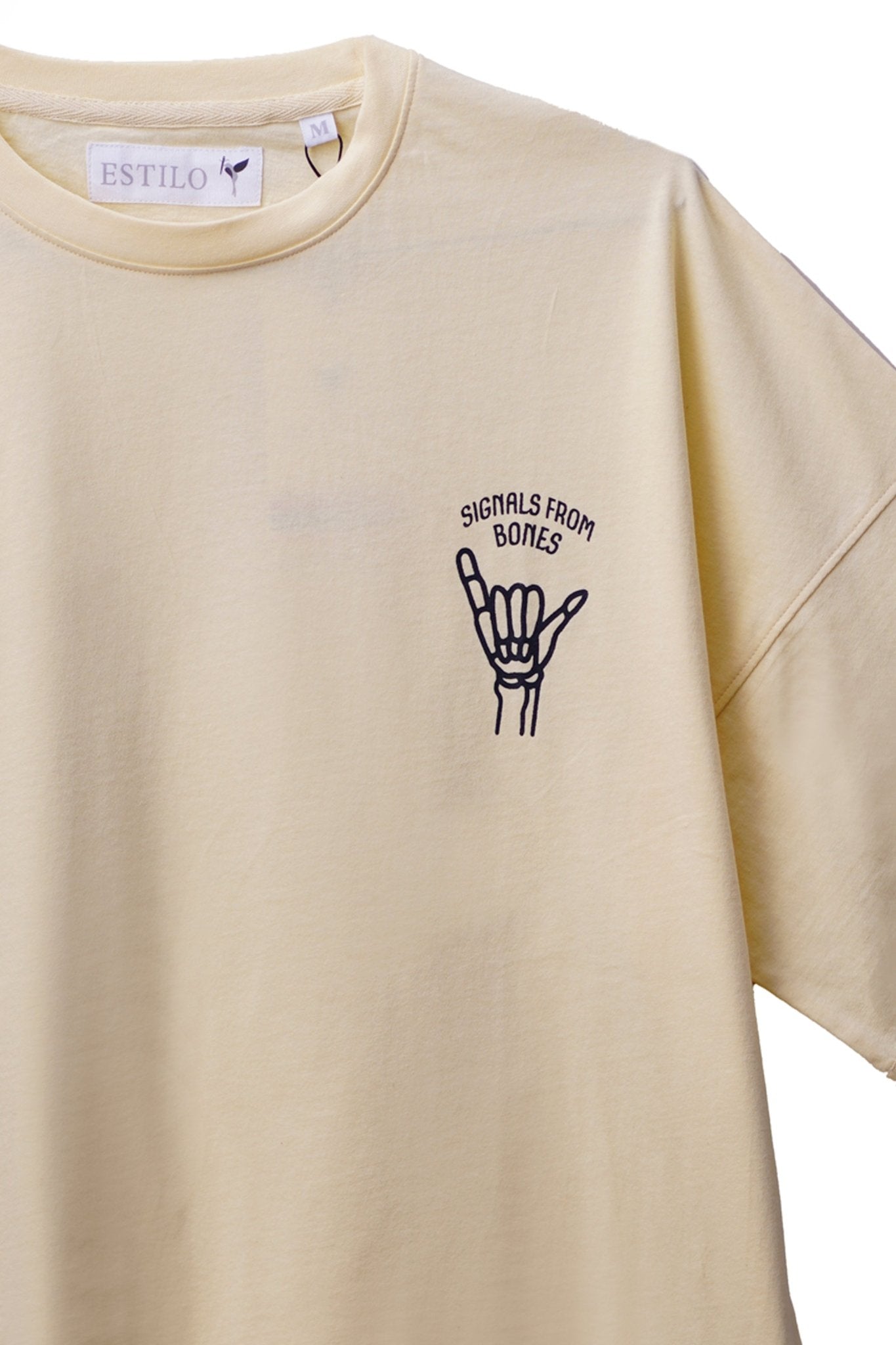 Signals From Bones Baggy Fit T Shirt - Tops