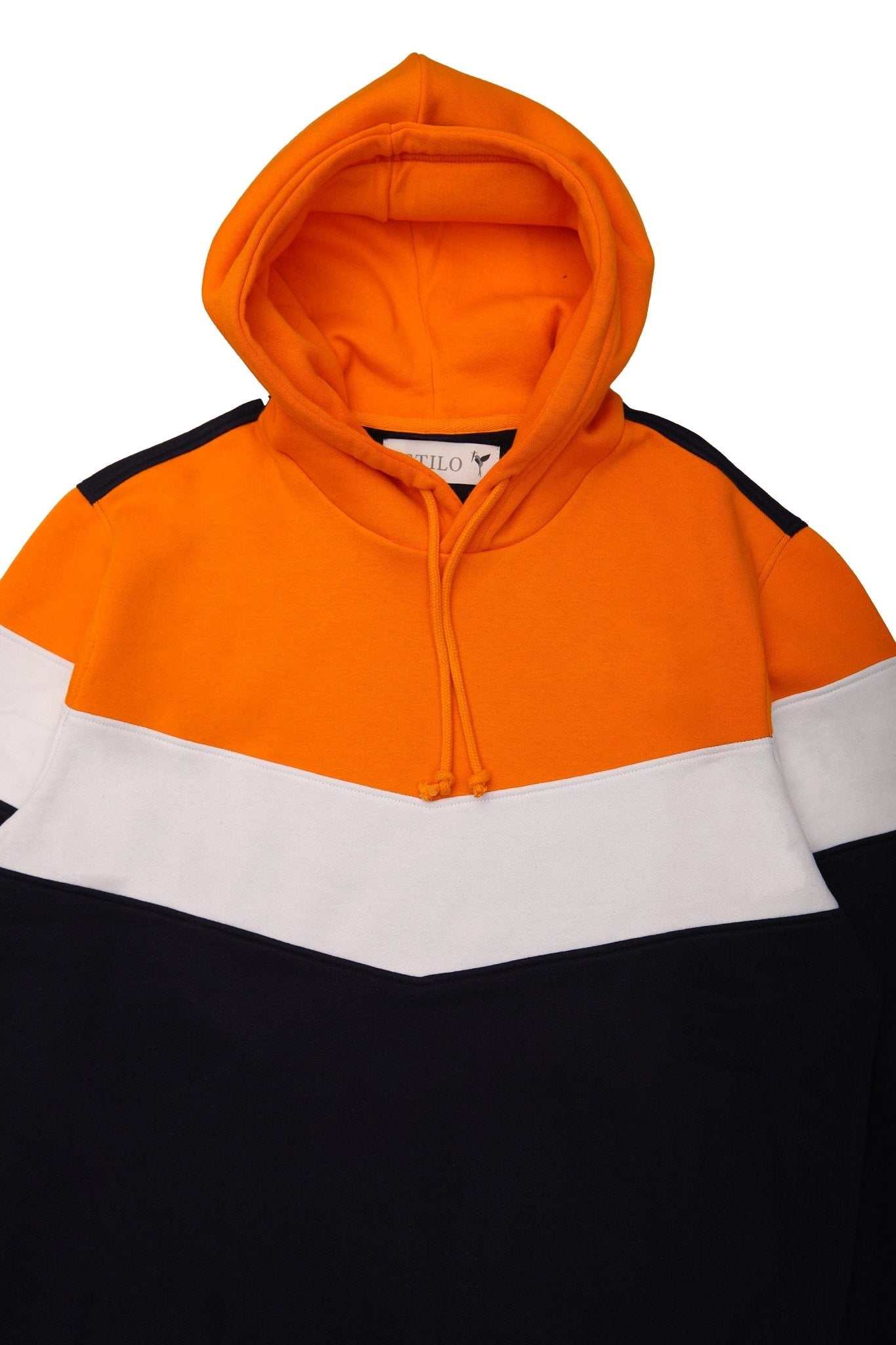 Color Block Regular Fit Pullover Hoodie -