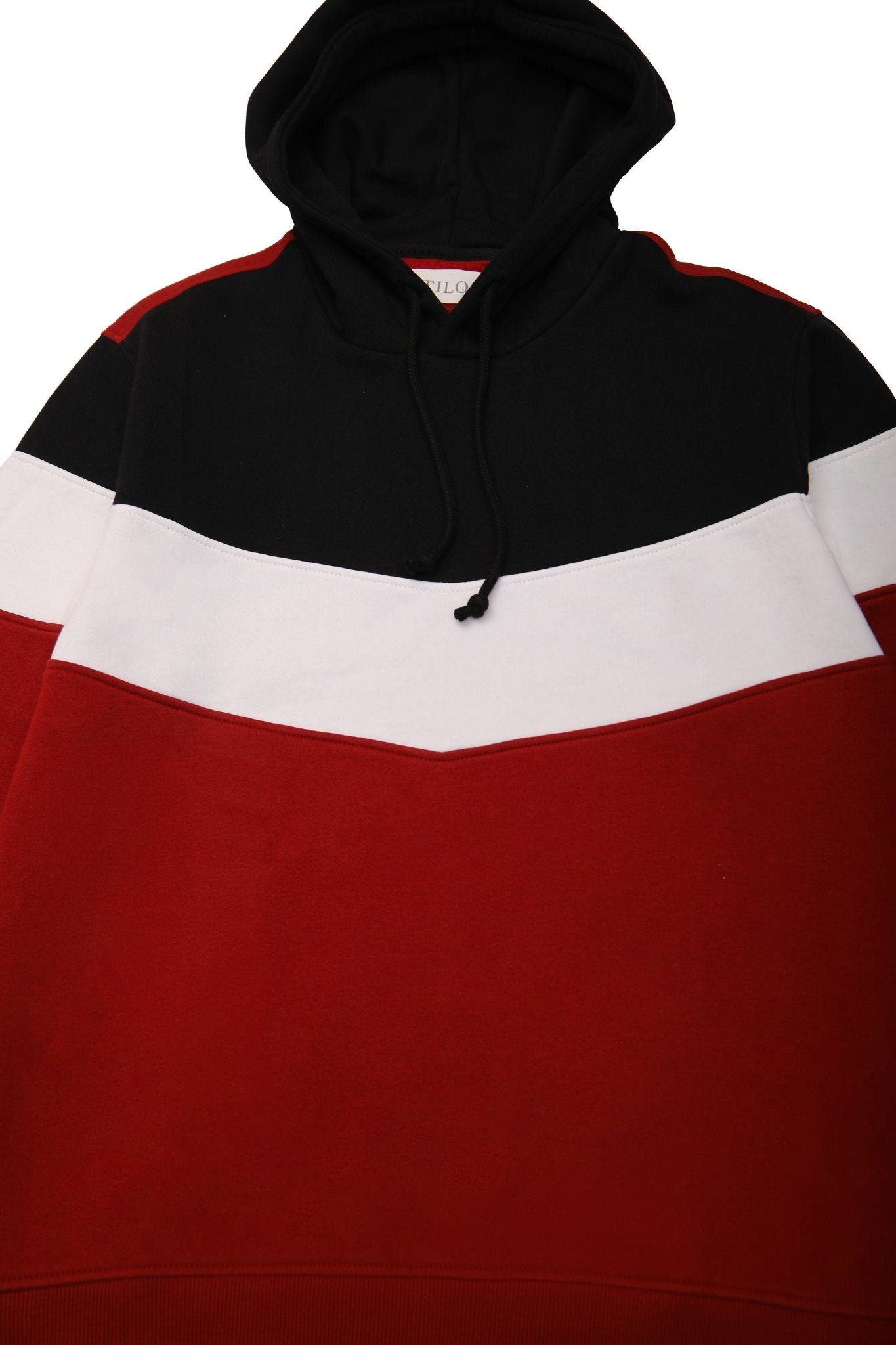 Color Block Regular Fit Pullover Hoodie -