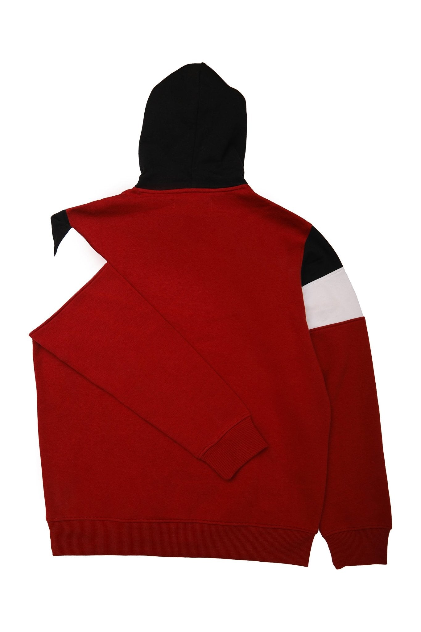 Color Block Regular Fit Pullover Hoodie -