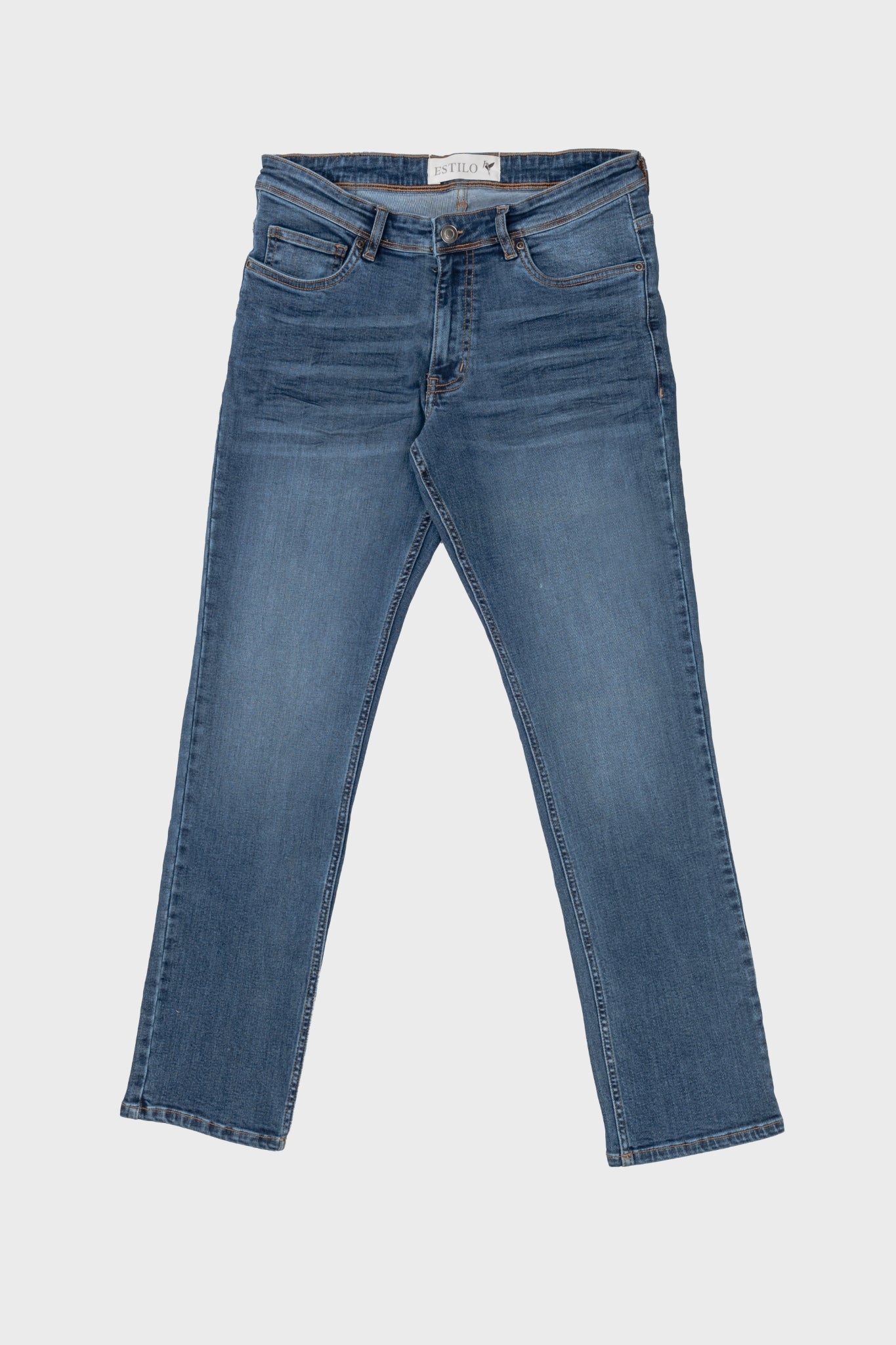Straight Wrinkled Jeans