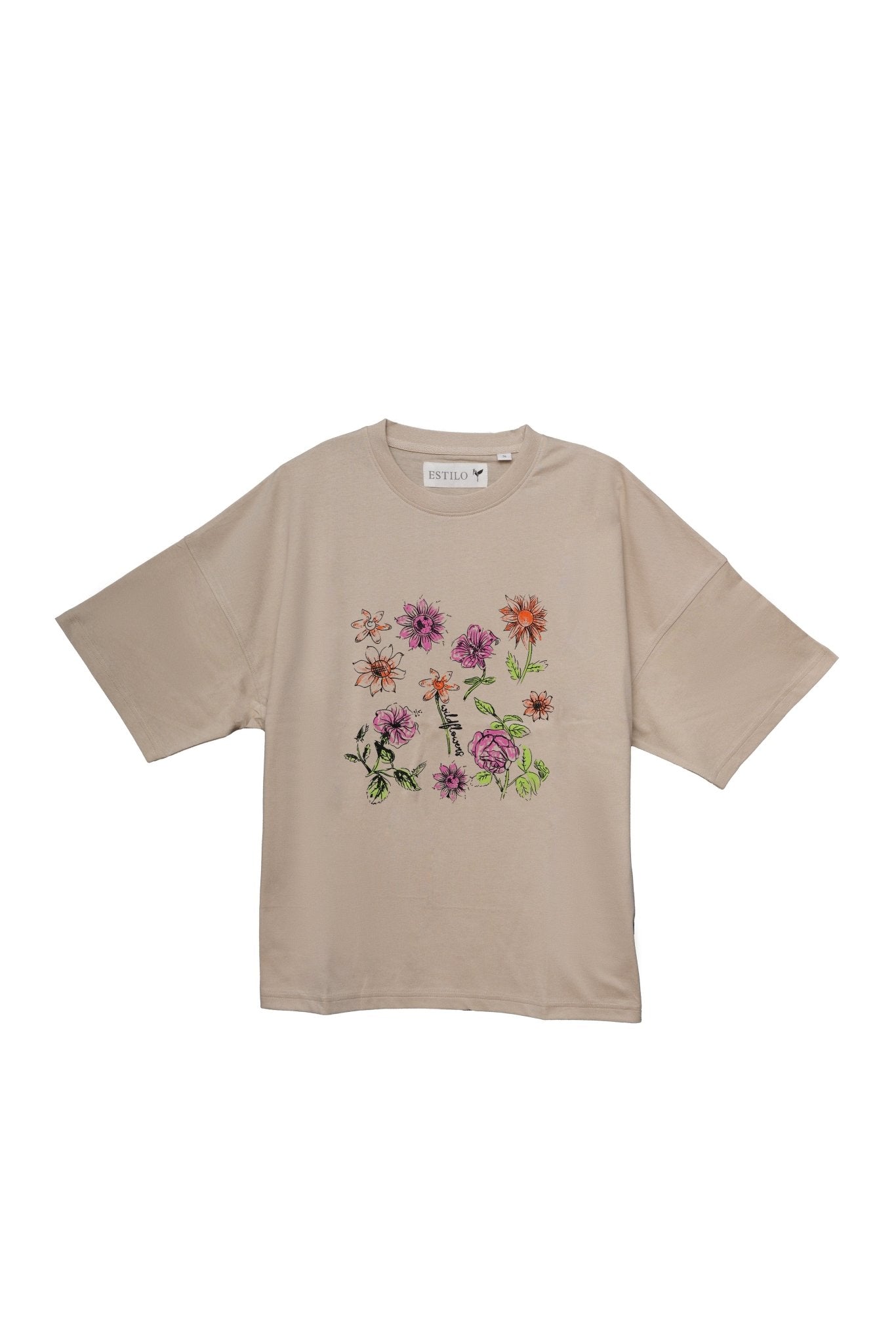 Blossom Baggy T Shirt - Tops