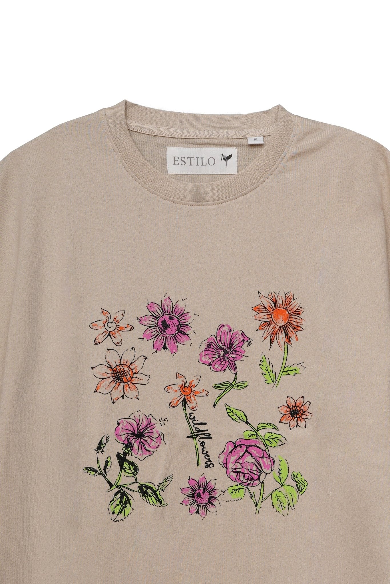 Blossom Baggy T Shirt - Tops