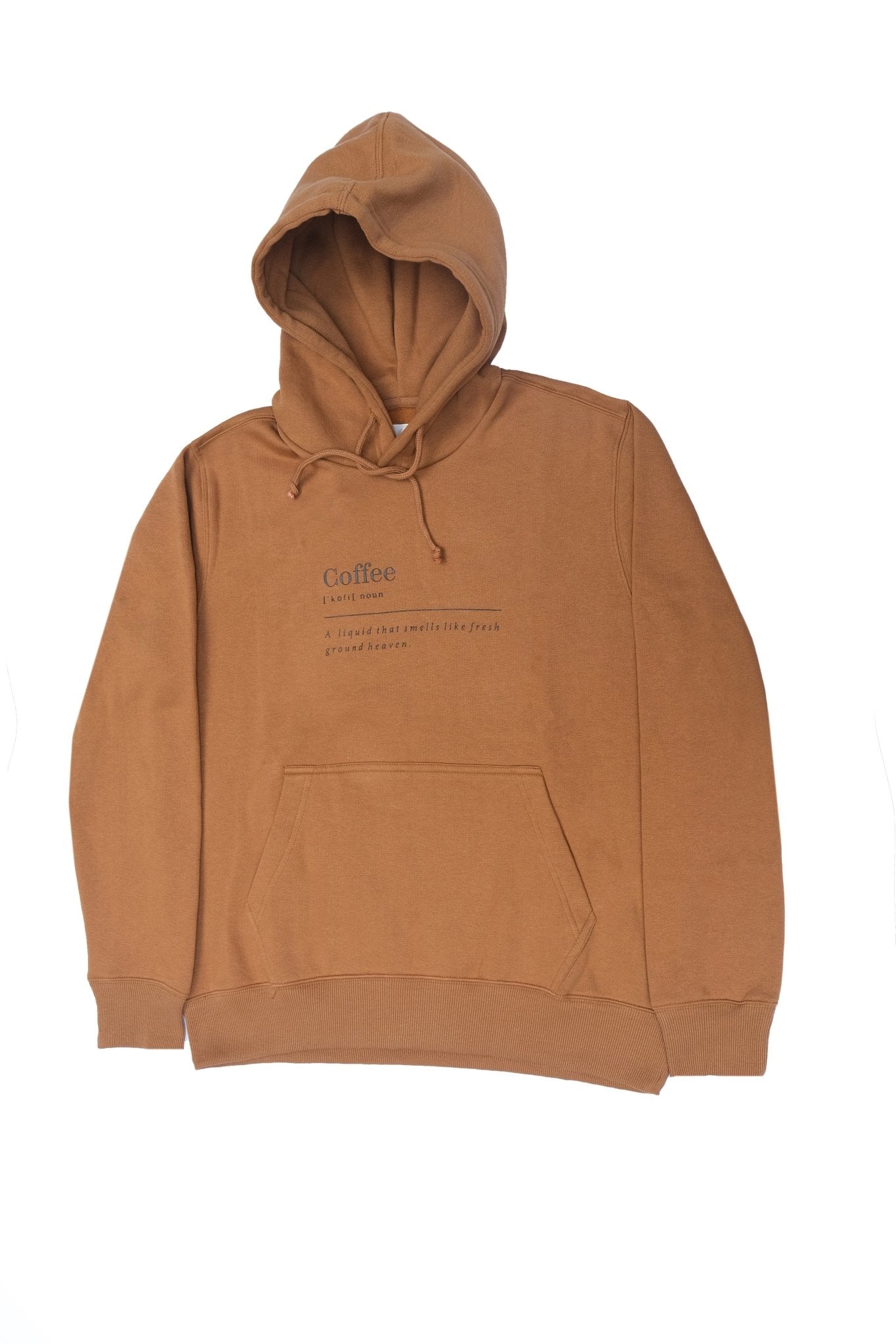 Coffee Regular Fit Pullover Hoodie -