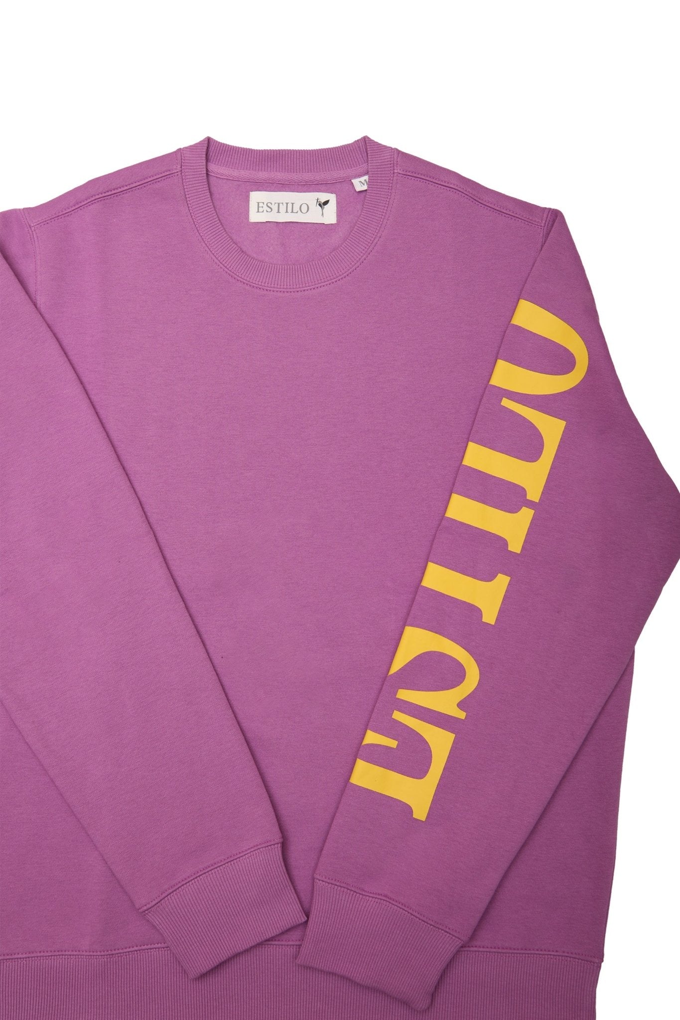 Printed Sleeve Regular Fit Sweatshirt -