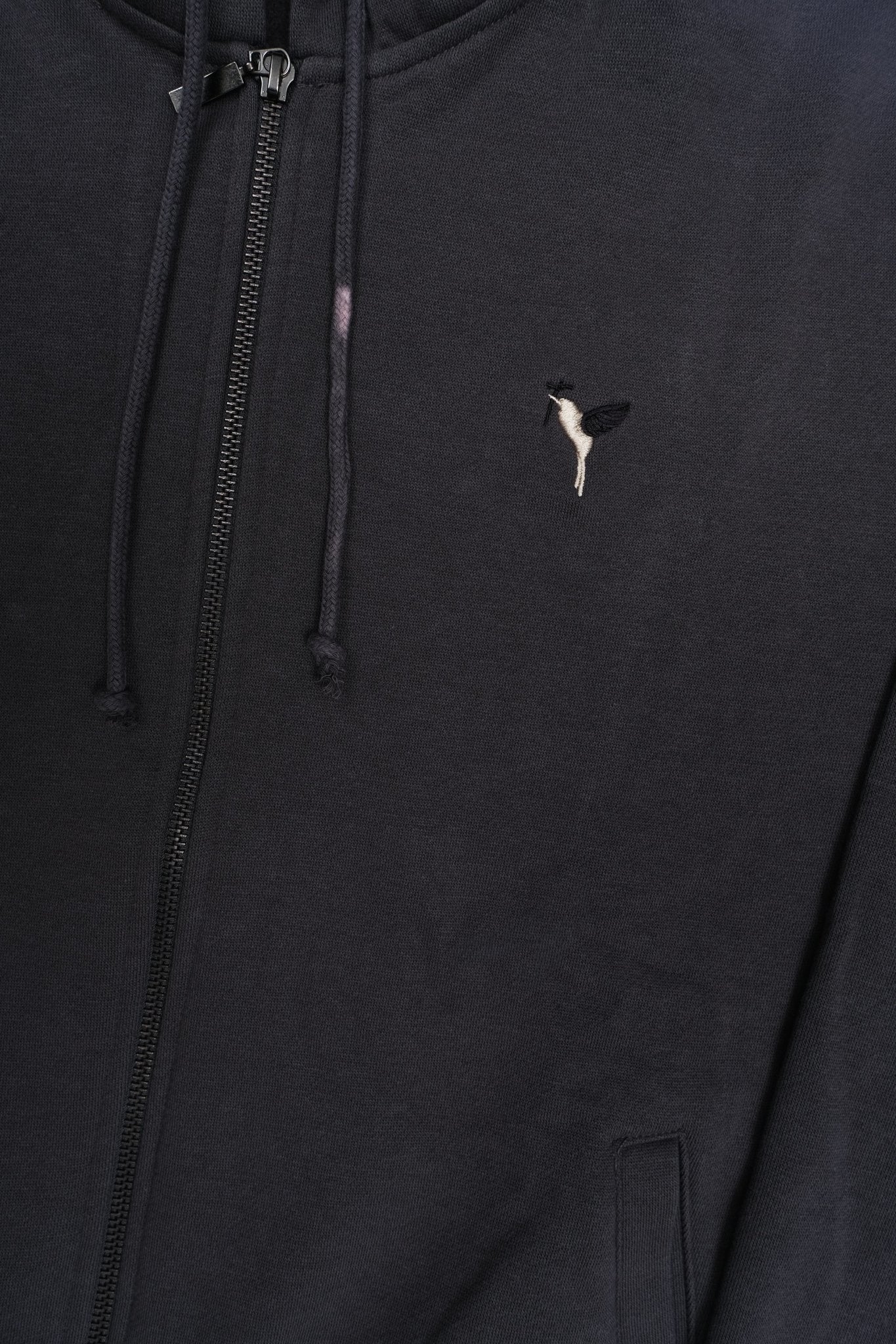 Basic Regular Fit Zipper Hoodie -