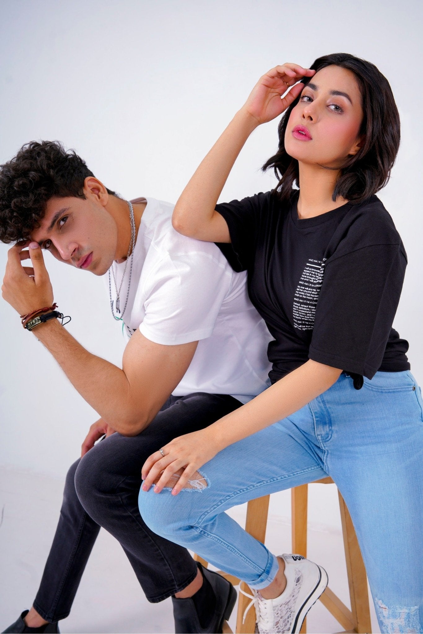 Poetry Paragraph Oversized Tee - Tops