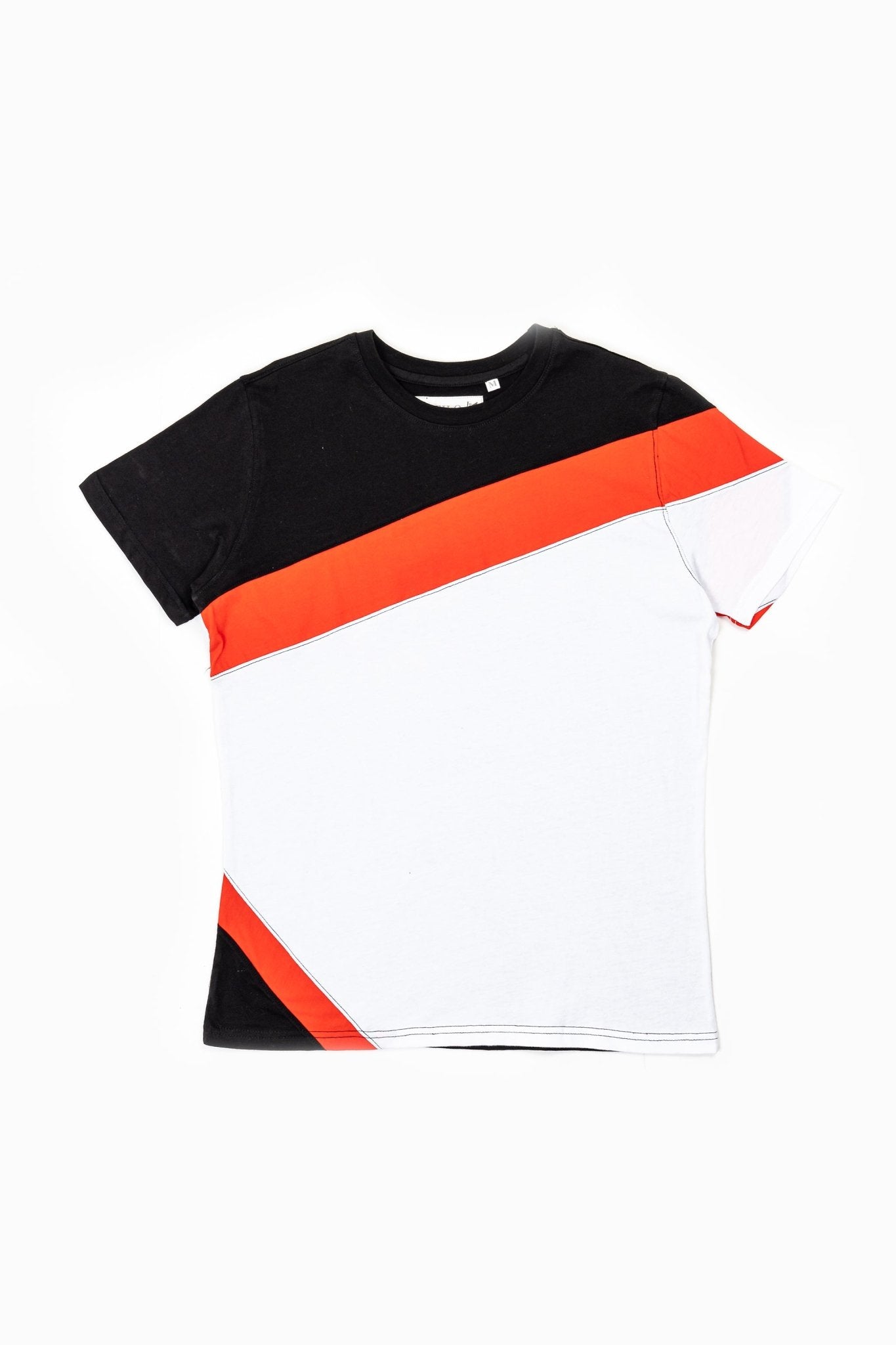 Diagonal Striped Regular Tee - Tops