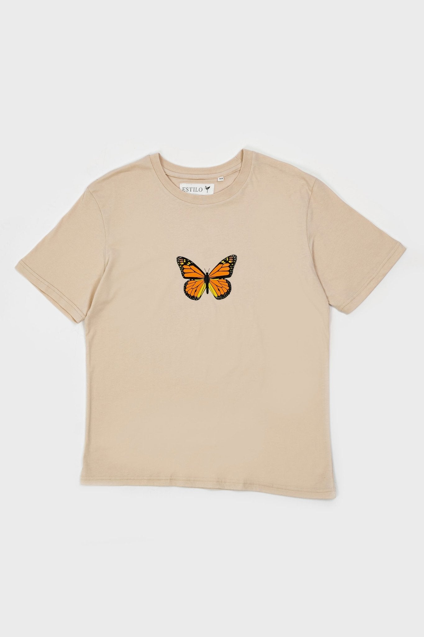 Butterfly Graphic Oversized Tee - Tops