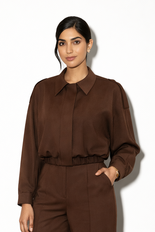 Cropped Suede Jacket