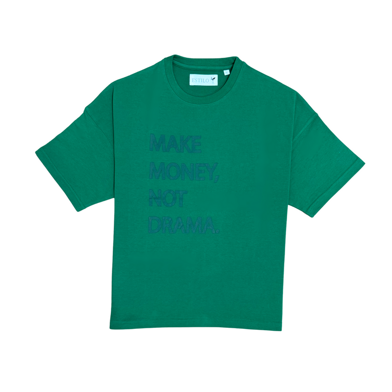No Drama Baggy Fit Graphic T Shirt