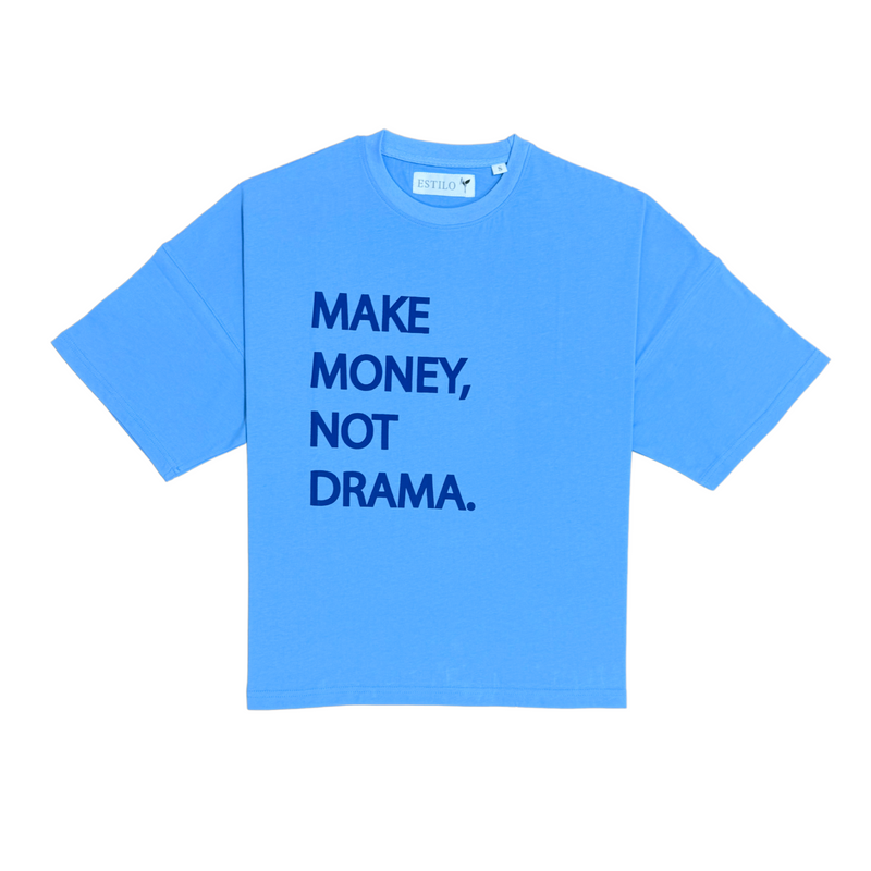 No Drama Baggy Fit Graphic T Shirt