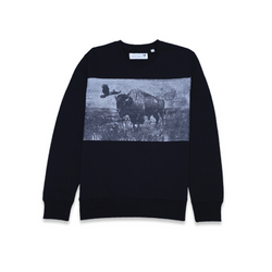 Bison Print Regular Fit Sweatshirt