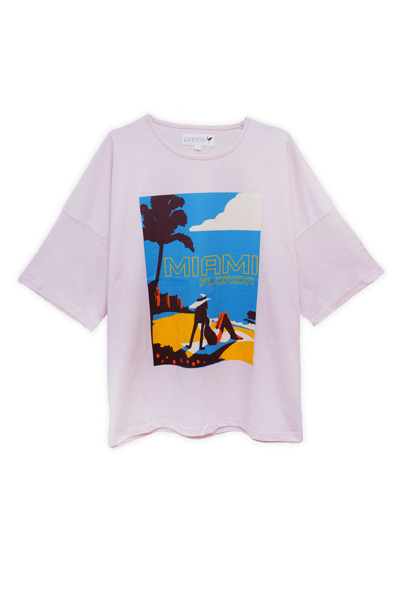 Miami Beach Baggy Fit T-Shirt