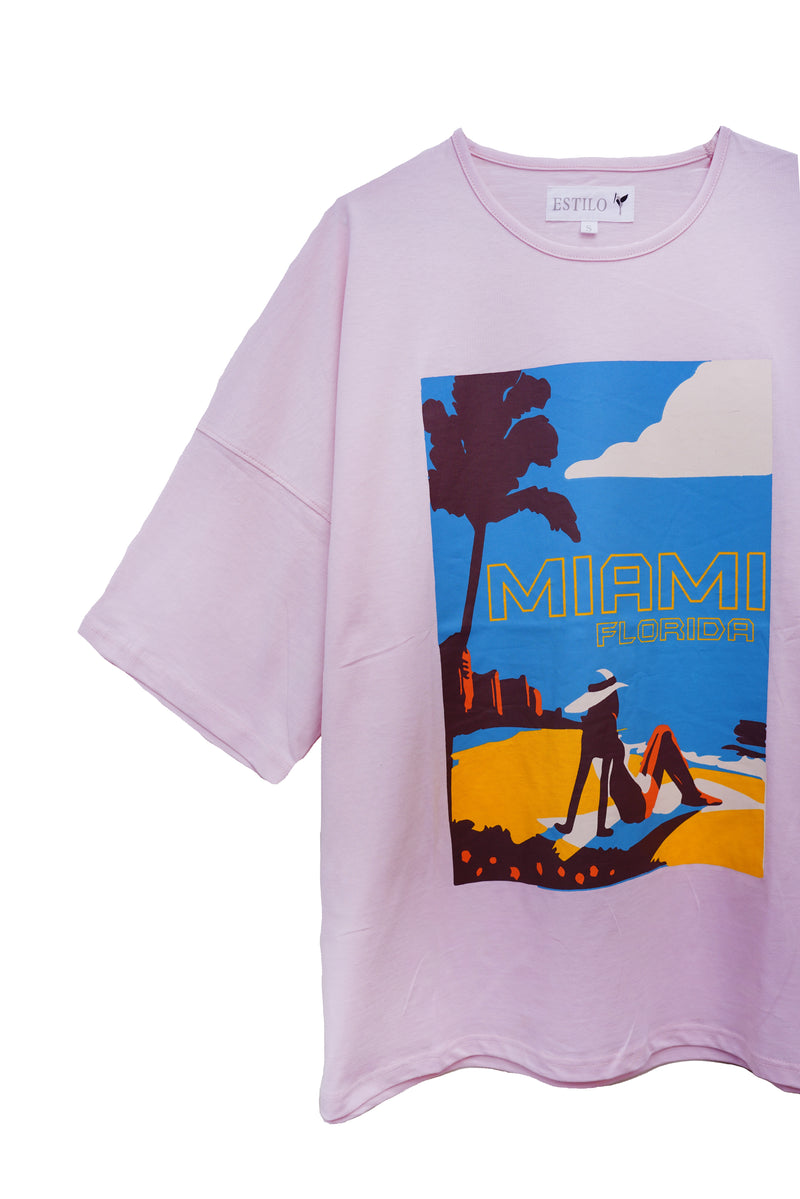 Miami Beach Baggy Fit T-Shirt