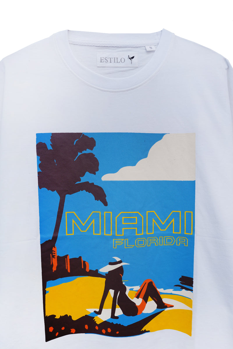 Miami Beach Baggy Fit T-Shirt