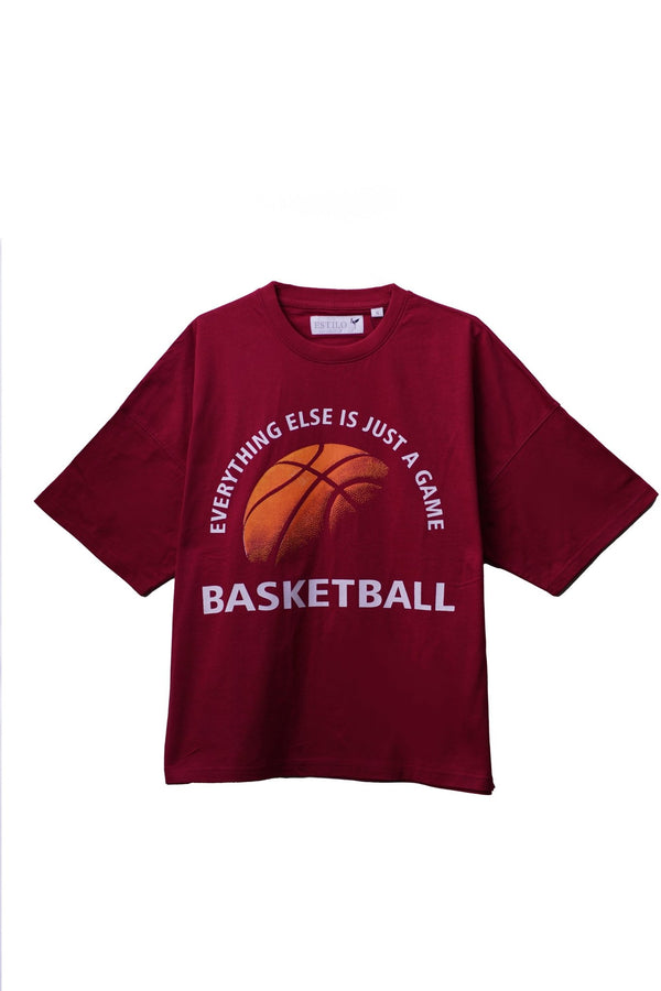 Basketball Baggy T Shirt - Tops
