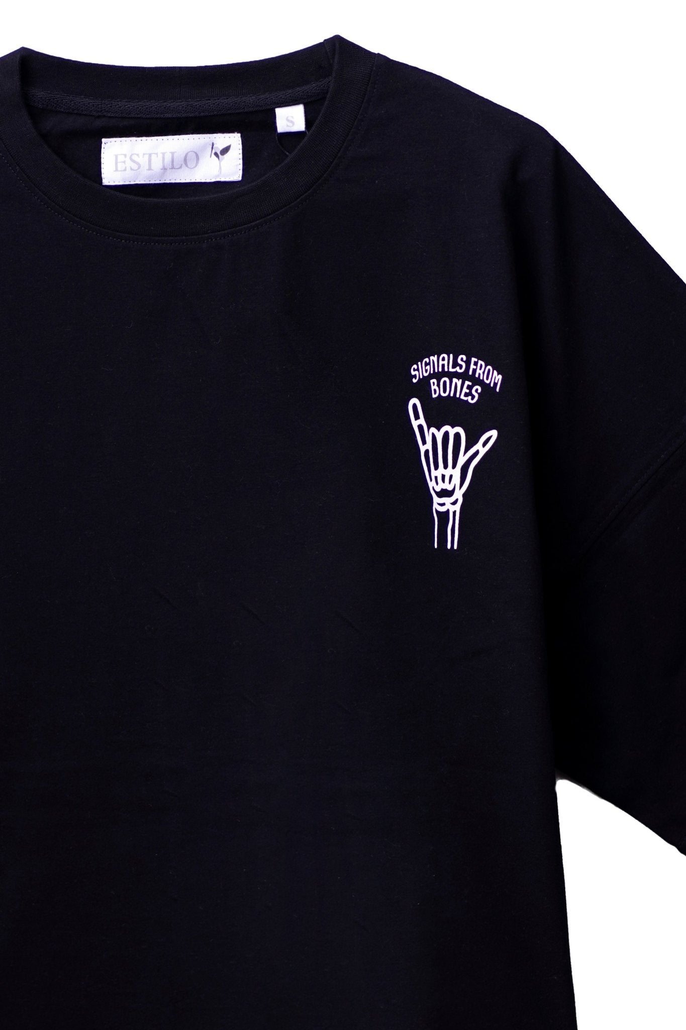 Signals From Bones Baggy Fit T Shirt - Tops