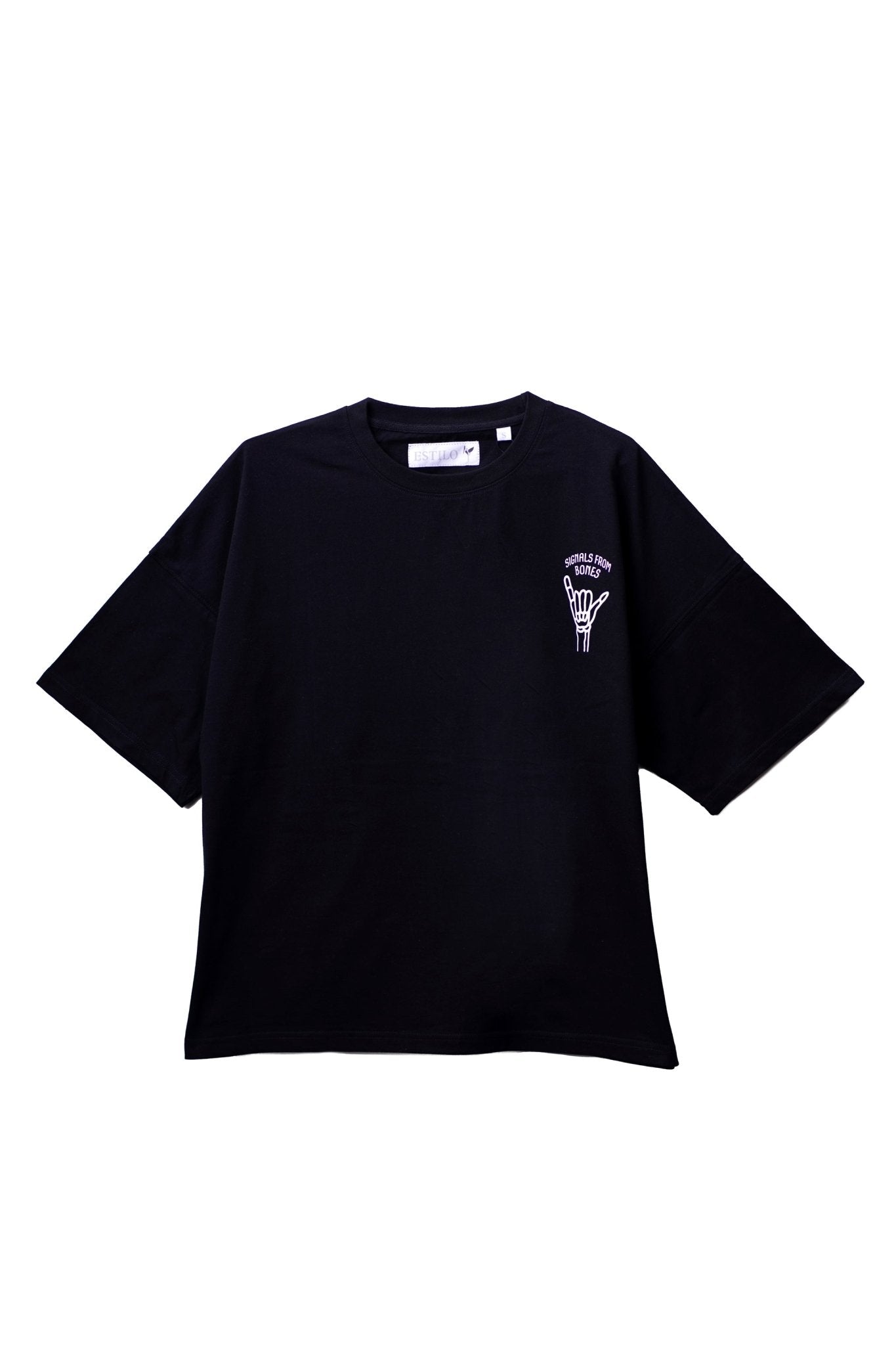 Signals From Bones Baggy Fit T Shirt - Tops