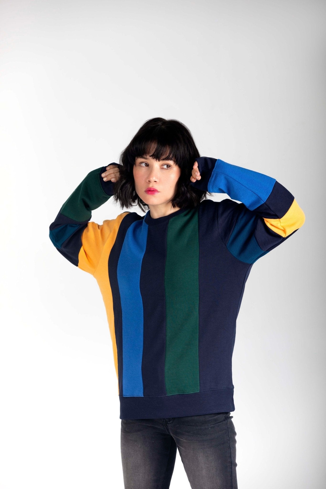 Striped Regular Fit Sweatshirt - Tops