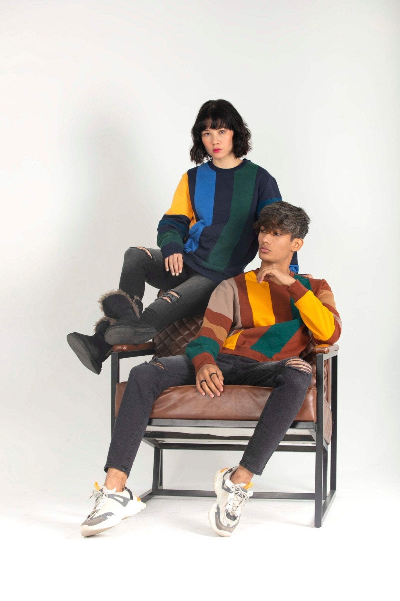 Striped Regular Fit Sweatshirt - Tops