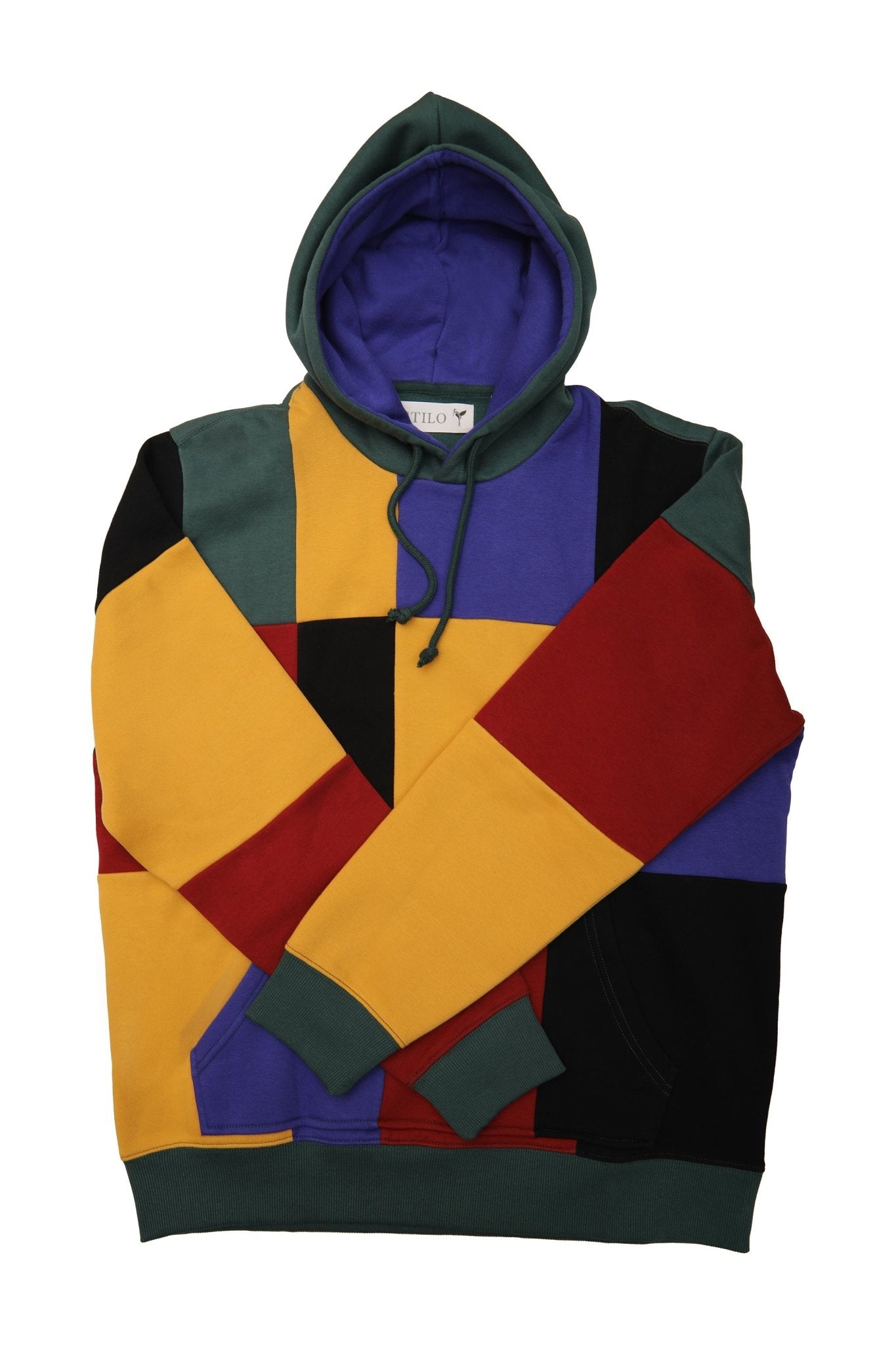 Blocks Regular Fit Pullover Hoodie -