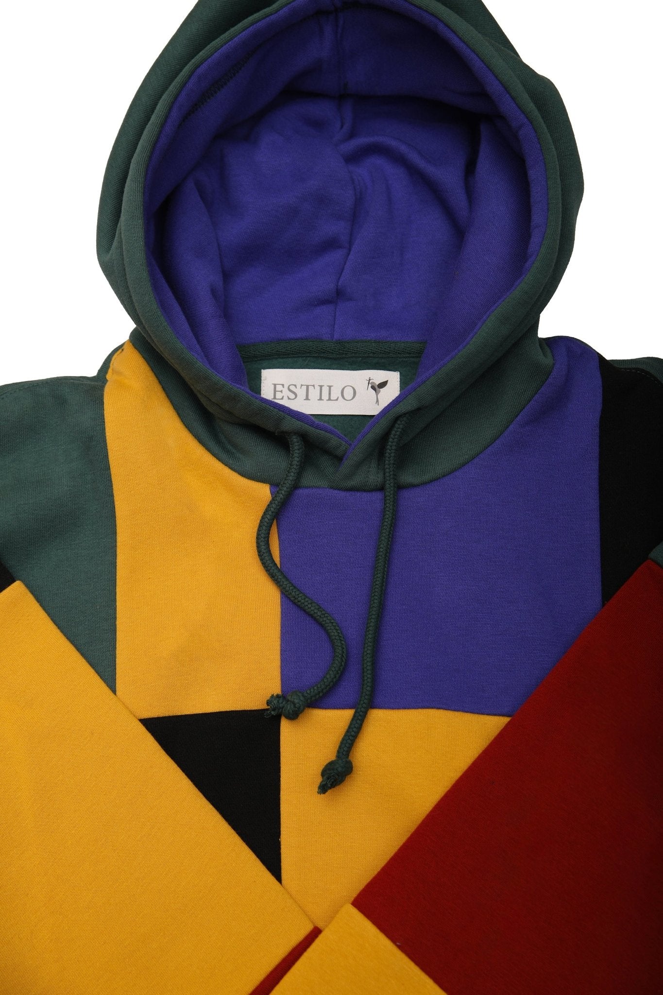 Blocks Regular Fit Pullover Hoodie -