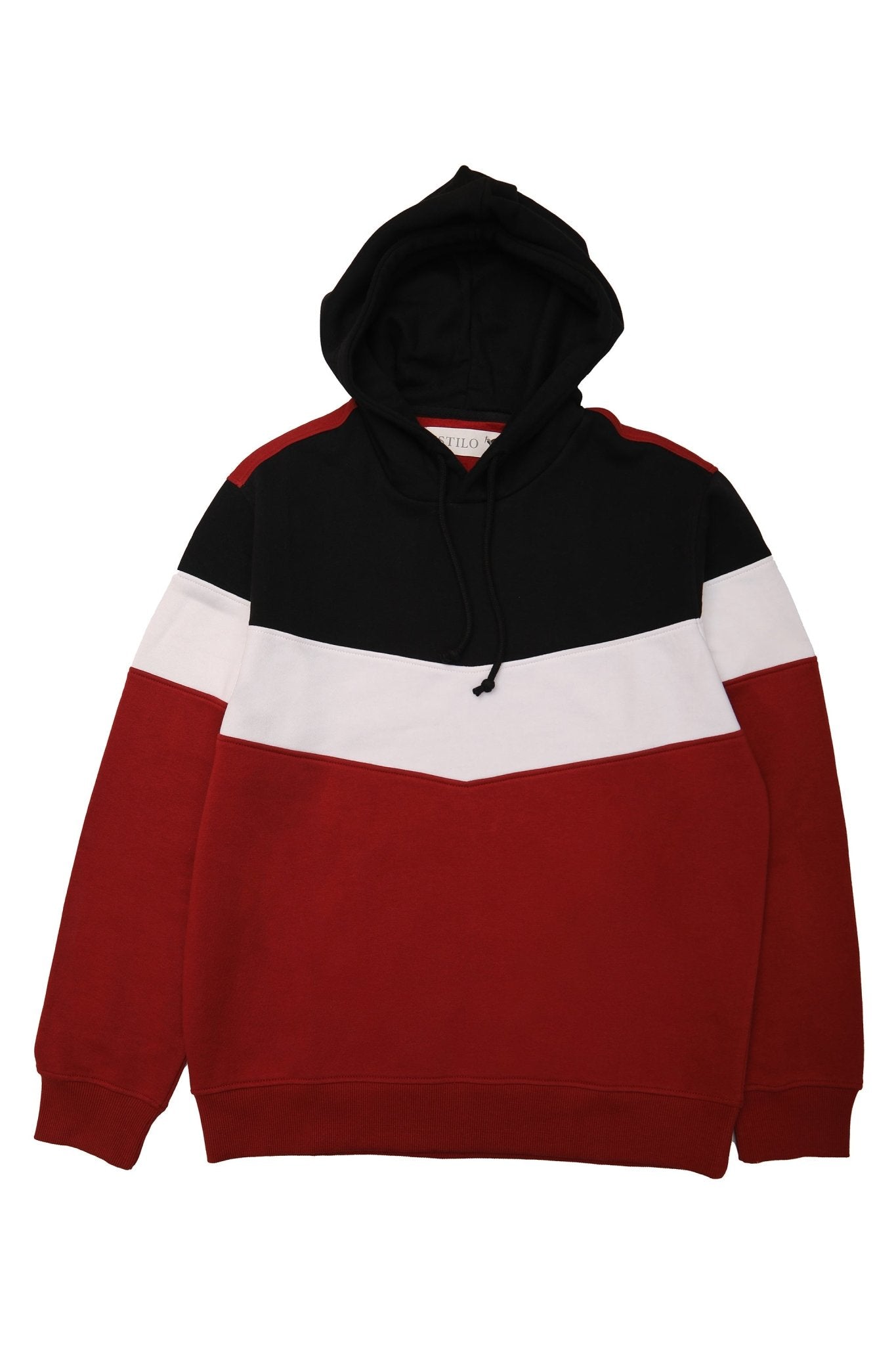 Color Block Regular Fit Pullover Hoodie -