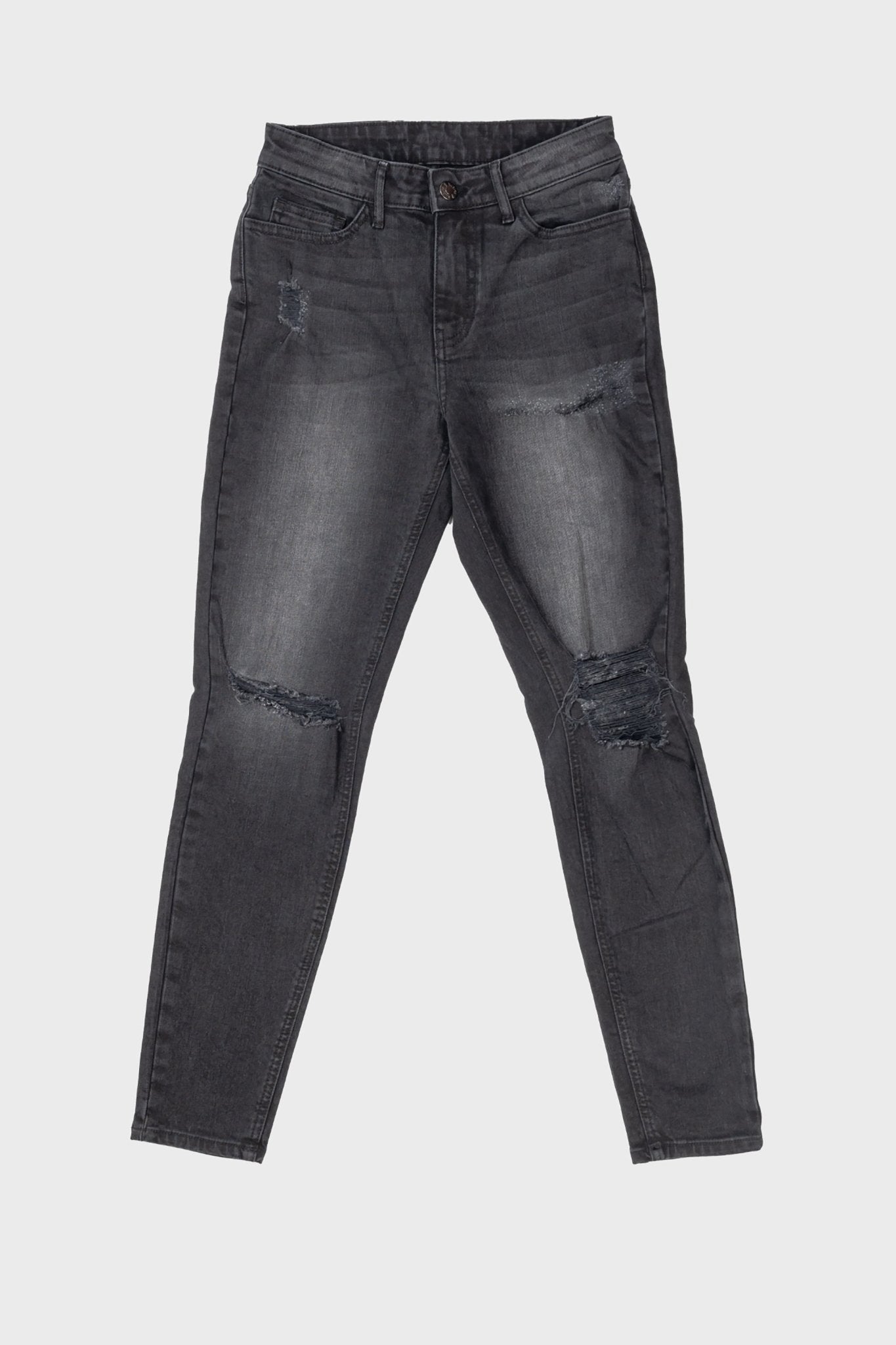 Skinny Fit Ripped Jeans - Bottoms