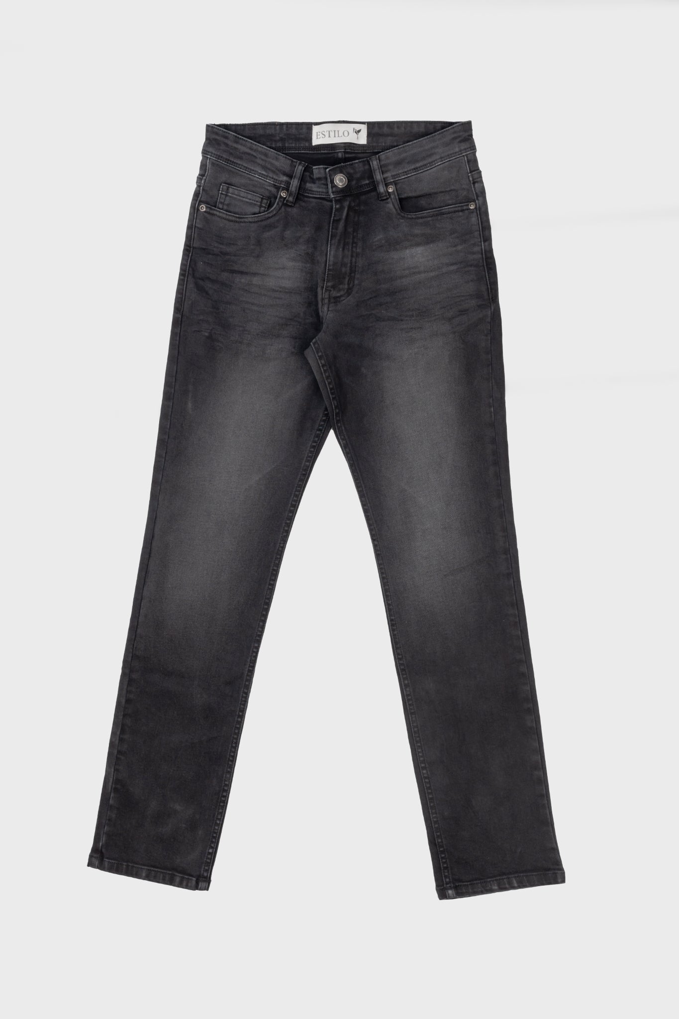 Straight Wrinkled Jeans