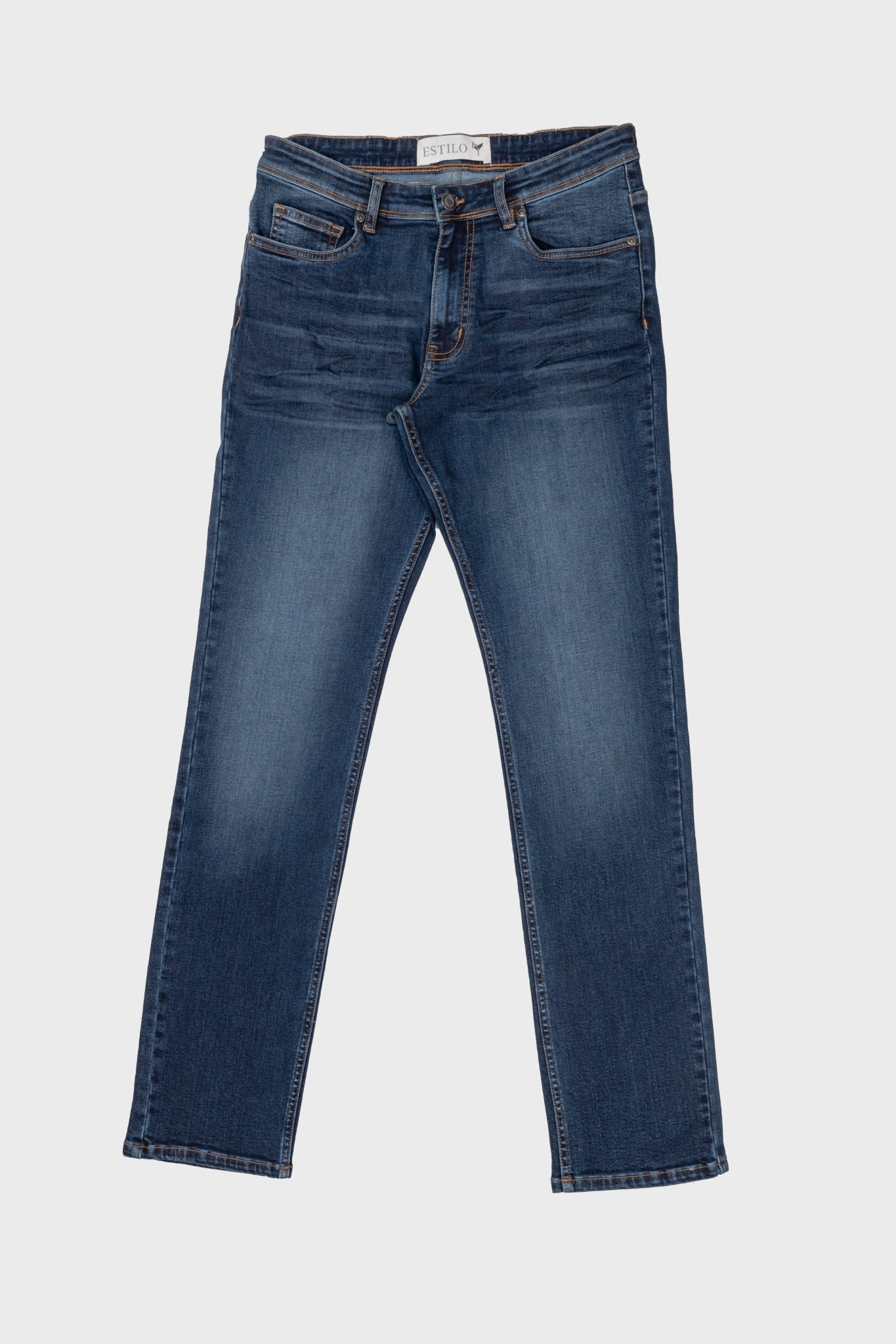 Straight Wrinkled Jeans