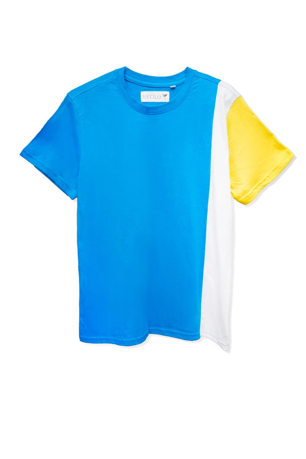 Blue Regular Fit T Shirt - Tops