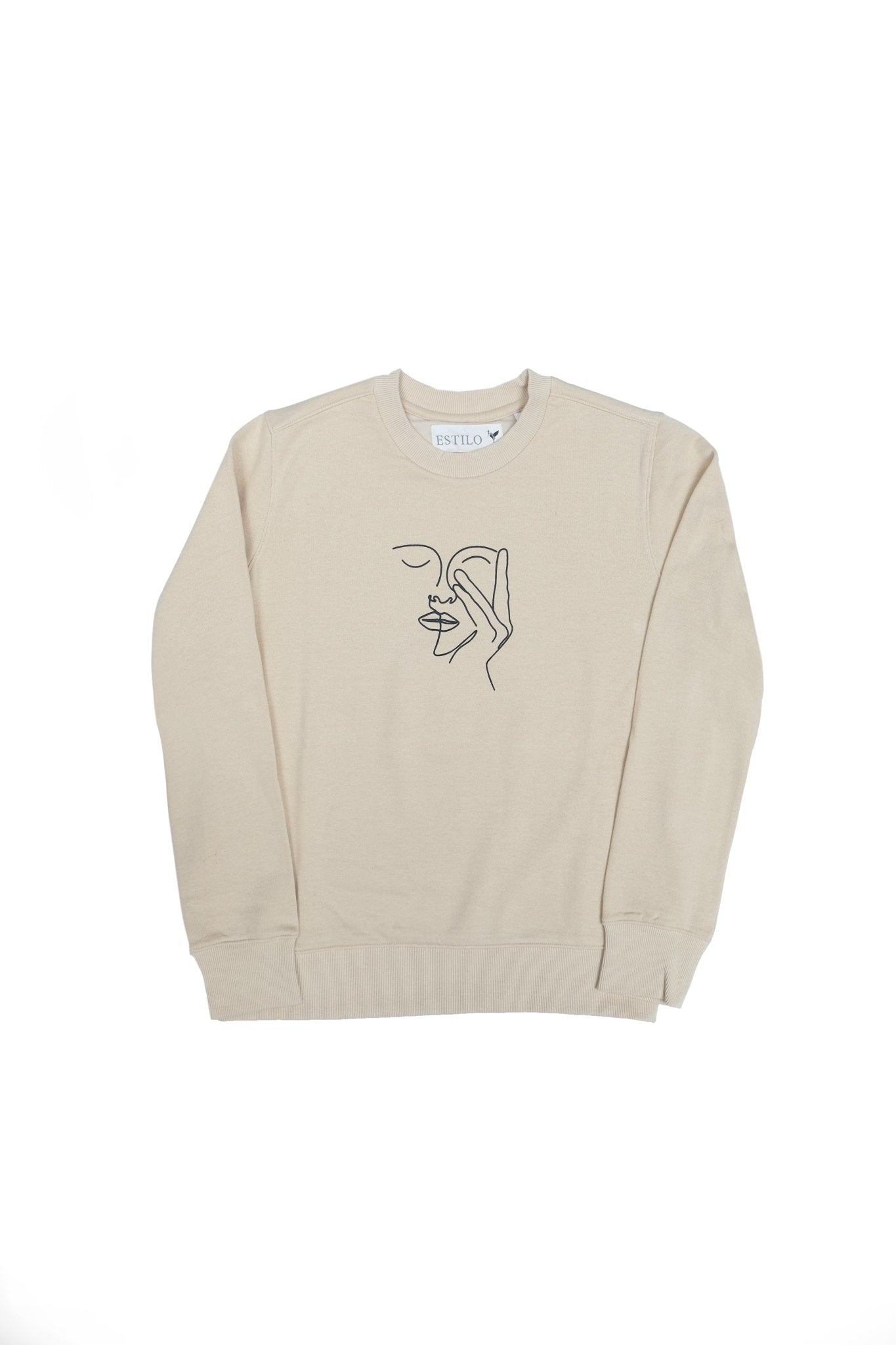 Line Art Regular Fit Sweatshirt - Tops