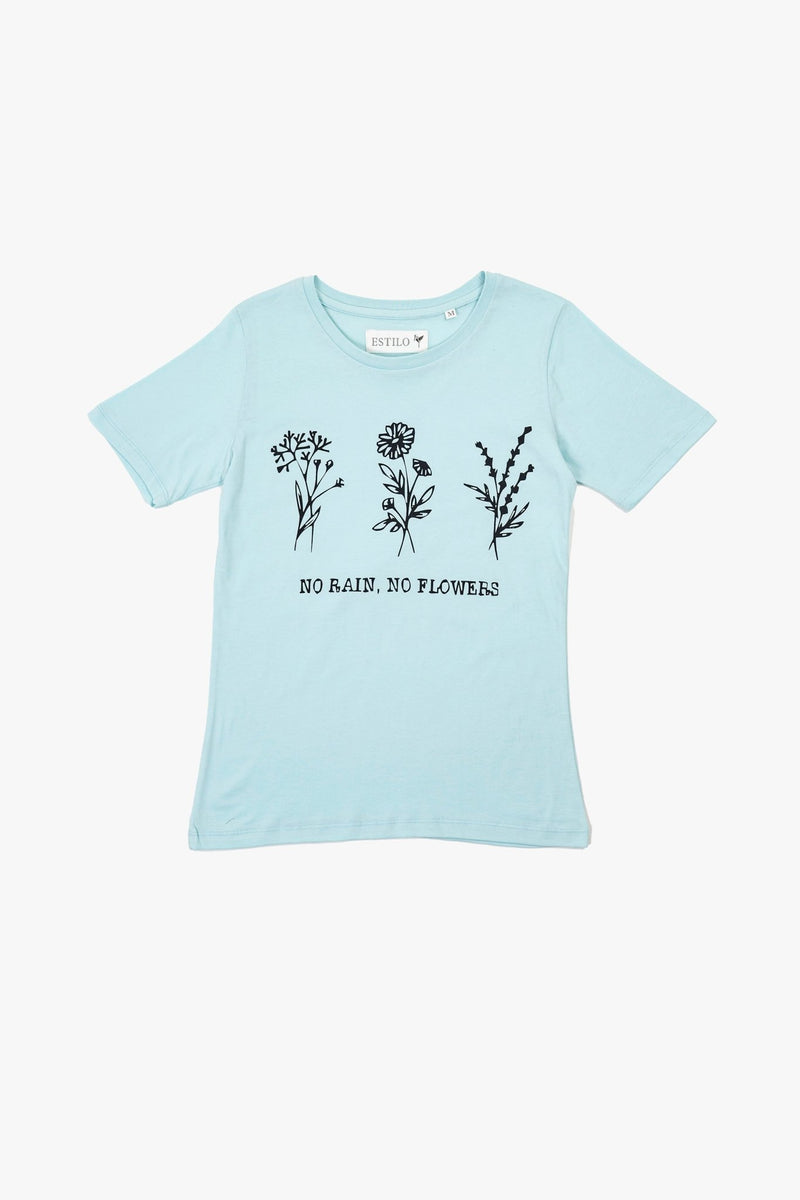 Flowers Regular Fit Graphic Tee - Tops