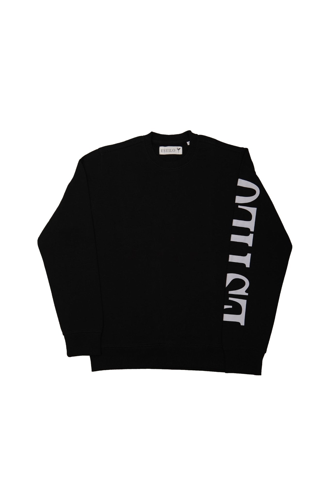 Printed Sleeve Regular Fit Sweatshirt -
