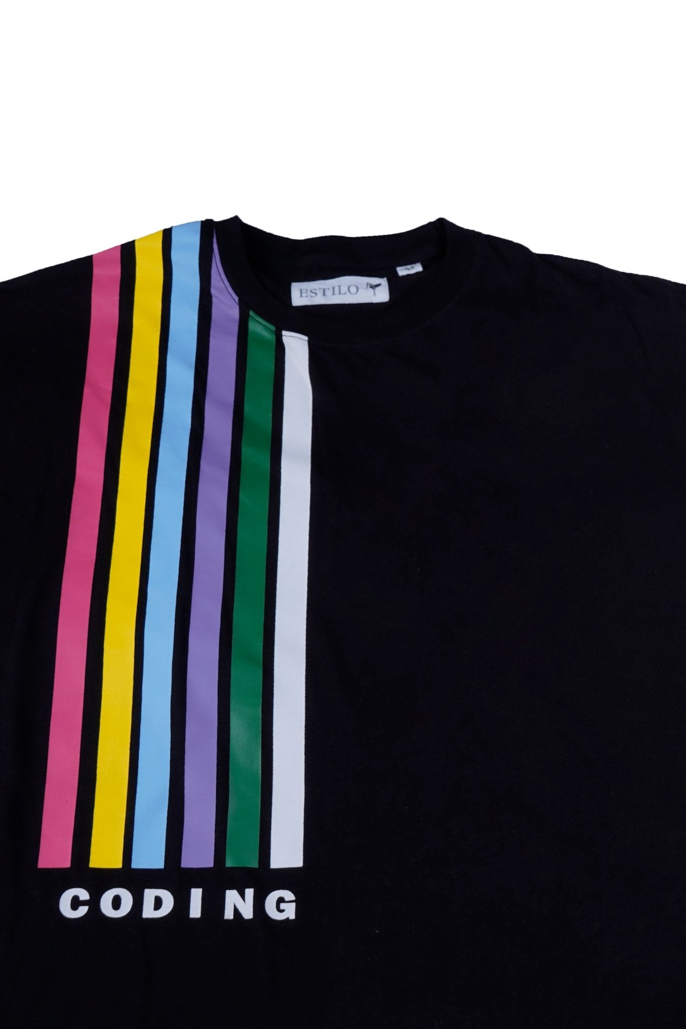 Coding Baggy Fit Graphic Tee - Tops