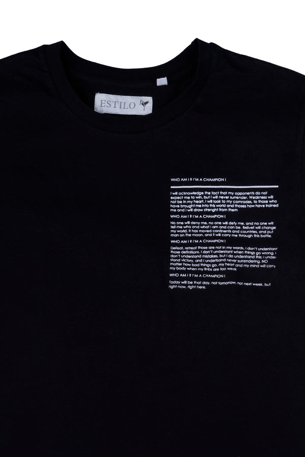 Poetry Paragraph Oversized Tee - Tops