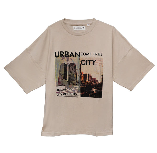 Urban City Baggy T Shirt - Tops