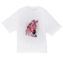 Zebra Baggy T Shirt - Tops