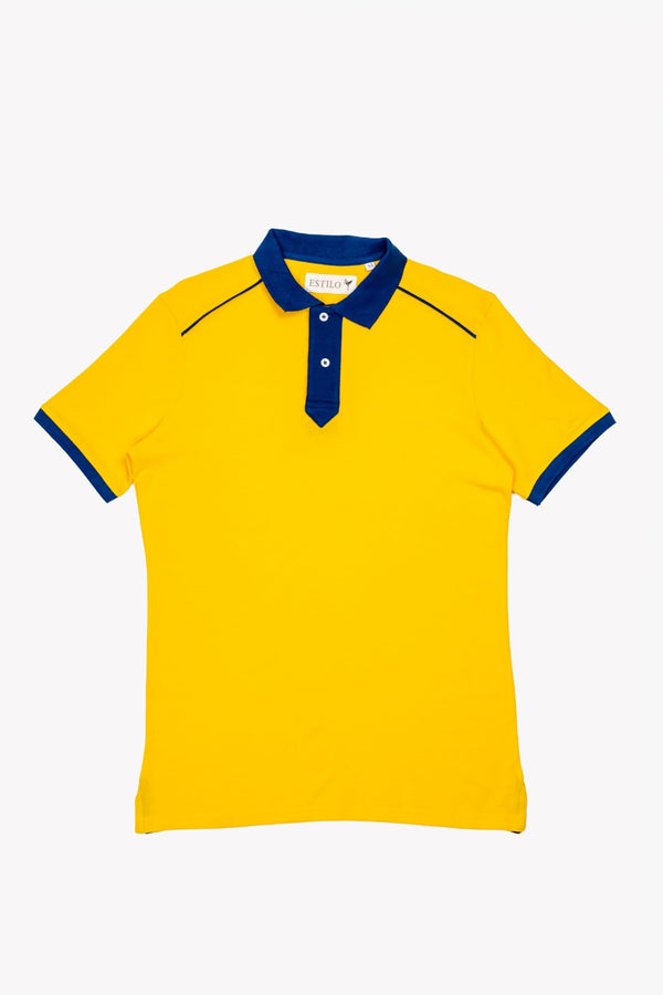 Color Blocked Collar Polo Regular Fit - Tops
